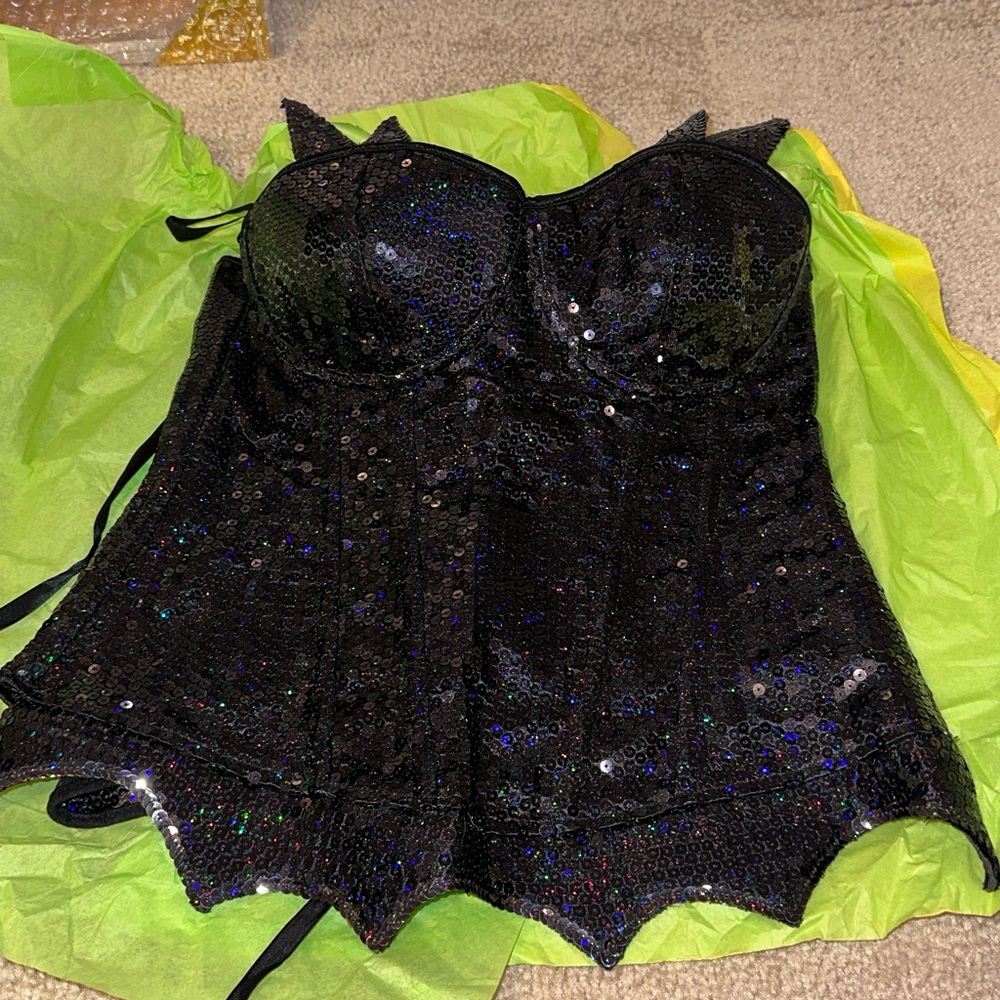 Batgirl costume corset and tutu skirt